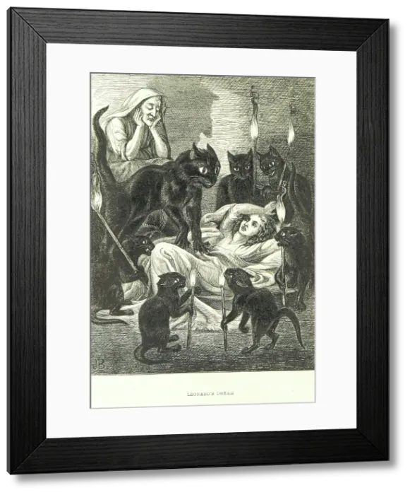 Framed Print : Leonard's Dream, 1855. Creator: Jemima Blackburn. Leonard's Dream, 1855. Creator: Jemima Blackburn Framed Print : Leonard's Dream, 1855. Creator: Jemima Blackburn. Leonard's Dream, 1855. Creator: Jemima Blackburn
