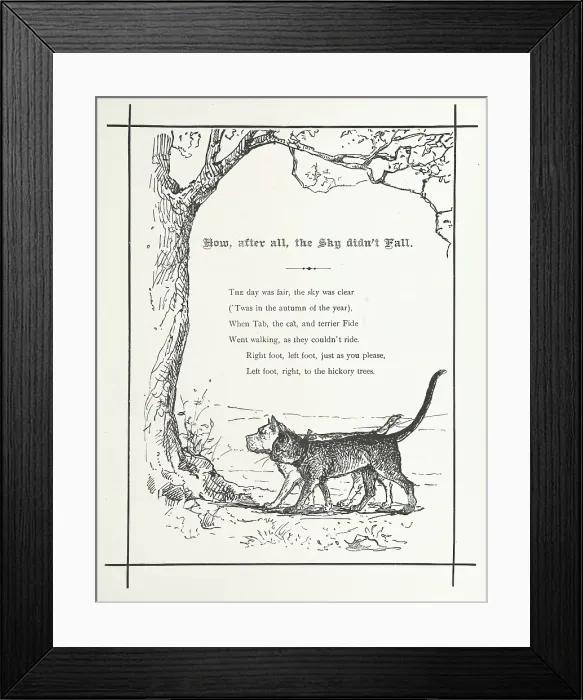 Framed Print : How, after all, the Sky didn't Fall, 1884. Creator: Walter Satterlee. How, after all, the Sky didn't Fall, 1884. Creator: Walter Satterlee Framed Print : How, after all, the Sky didn't Fall, 1884. Creator: Walter Satterlee. How, after all, the Sky didn't Fall, 1884. Creator: Walter Satterlee
