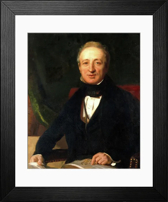Framed Print : Sir John Fisher, 1842. Creator: John Prescott Knight Framed Print : Sir John Fisher, 1842. Creator: John Prescott Knight