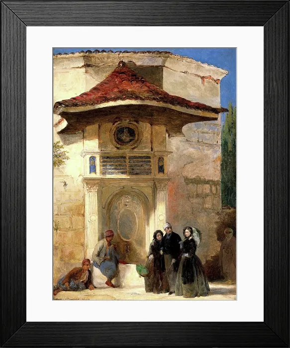 Framed Print : Florence Nightingale with Charles Holte Bracebridge and Selina Bracebridge in a Turkish street, 1859 Creator: Jerry Barrett Framed Print : Florence Nightingale with Charles Holte Bracebridge and Selina Bracebridge in a Turkish street, 1859 Creator: Jerry Barrett