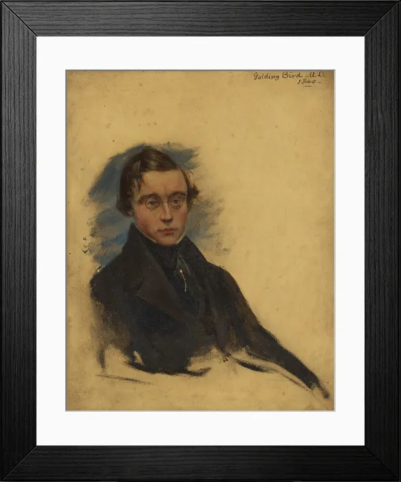 Framed Print : Golding Bird (1814-1854), physician and natural philosopher, 1840. Creator: Alexander Craig Framed Print : Golding Bird (1814-1854), physician and natural philosopher, 1840. Creator: Alexander Craig