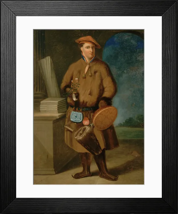 Framed Print : Carolus Linnaeus (1707-1778) in Lappish dress. Creator: Hoffmann, Martin (After) Framed Print : Carolus Linnaeus (1707-1778) in Lappish dress. Creator: Hoffmann, Martin (After)