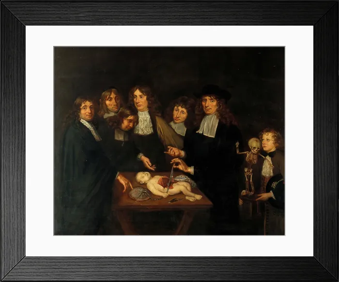 Framed Print : The anatomy of Dr Frederick Ruysch, 1909-1910. Creator: Jan van Neck Framed Print : The anatomy of Dr Frederick Ruysch, 1909-1910. Creator: Jan van Neck