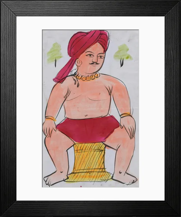 Framed Print : A wrestler. Creator: Unknown Framed Print : A wrestler. Creator: Unknown