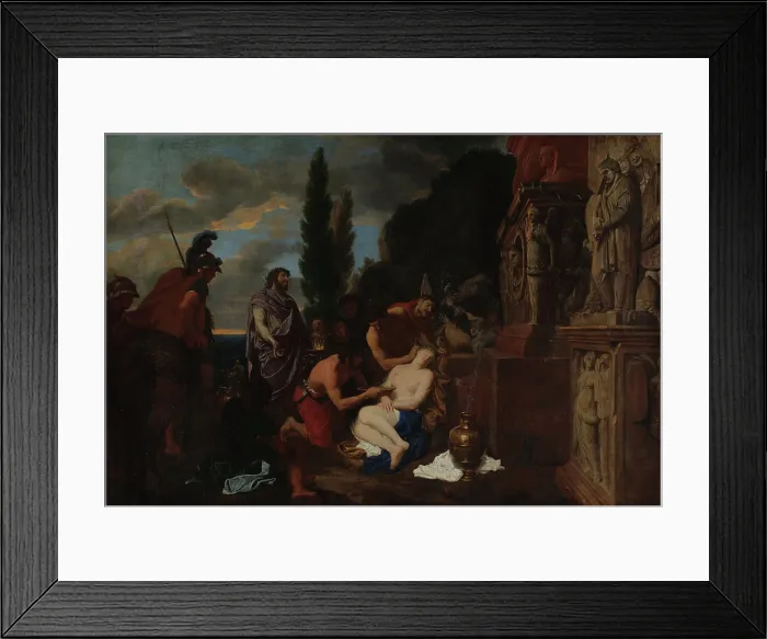 Framed Print : The Sacrifice of Iphigenia, 1660s-1670s. Creator: Lairesse, Gerard, de (1640-1711) Framed Print : The Sacrifice of Iphigenia, 1660s-1670s. Creator: Lairesse, Gerard, de (1640-1711)