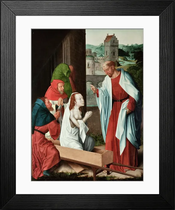 Framed Print : The Resurrection of Drusiana, 1490-1500. Creator: Master of Saint John the Evangelist (active 1490-1500) Framed Print : The Resurrection of Drusiana, 1490-1500. Creator: Master of Saint John the Evangelist (active 1490-1500)