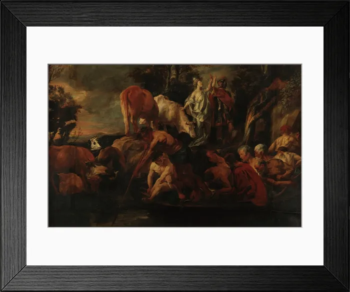 Framed Print : Ulysses and Circe, 1630. Creator: Jordaens, Jacob (1593-1678) Framed Print : Ulysses and Circe, 1630. Creator: Jordaens, Jacob (1593-1678)