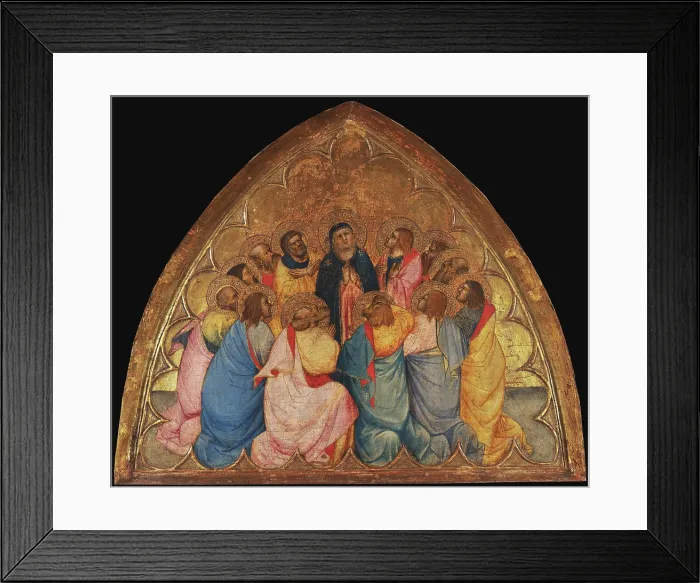Framed Print : The Descent of the Holy Spirit, 1390-1395. Creator: Gaddi, Agnolo (1350-1396) Framed Print : The Descent of the Holy Spirit, 1390-1395. Creator: Gaddi, Agnolo (1350-1396)