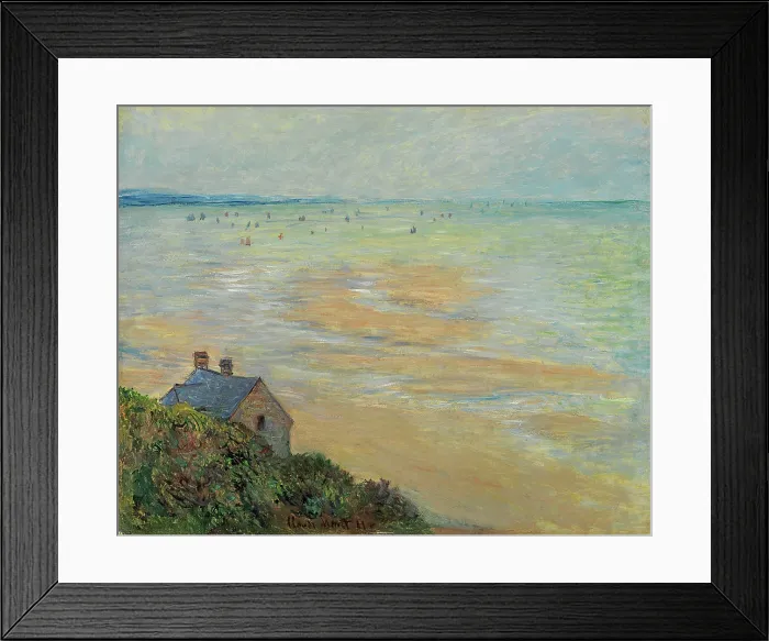 Framed Print : The Hut in Trouville, Low Tide, 1881. Creator: Monet, Claude (1840-1926) Framed Print : The Hut in Trouville, Low Tide, 1881. Creator: Monet, Claude (1840-1926)