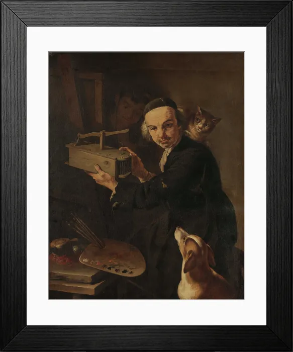 Framed Print : Self-portrait. Creator: Cipper, Giacomo Francesco (1664-1736) Framed Print : Self-portrait. Creator: Cipper, Giacomo Francesco (1664-1736)