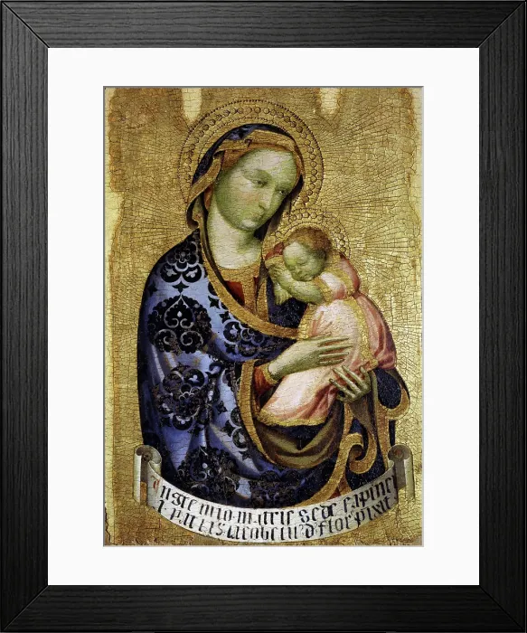 Framed Print : Madonna with Child, First third of the 15th century. Creator: Jacobello del Fiore (ca 1370-1439) Framed Print : Madonna with Child, First third of the 15th century. Creator: Jacobello del Fiore (ca 1370-1439)