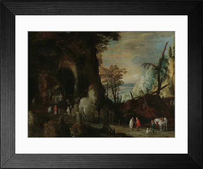 Framed Print : The Mass of Saint Gilles, First third of 17th century. Creator: Momper, Joos de, the Younger (1564-1635)