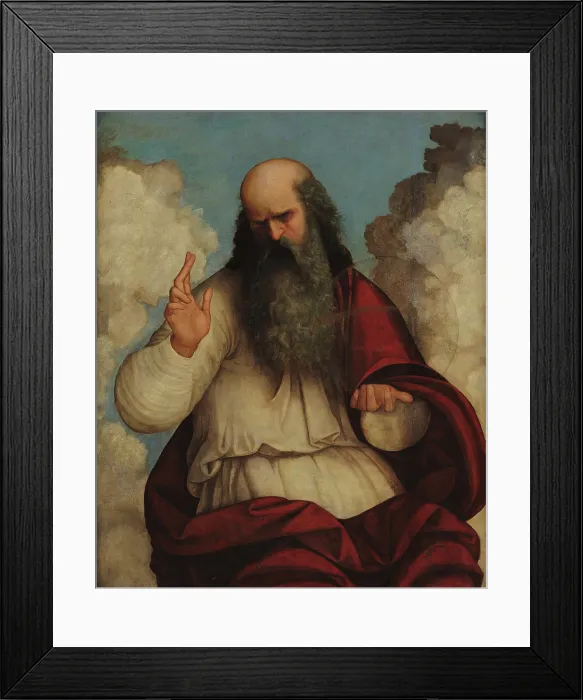 Framed Print : God the Father, c1510-1520. Creator: Mazzolino, Ludovico (1480-1528) Framed Print : God the Father, c1510-1520. Creator: Mazzolino, Ludovico (1480-1528)