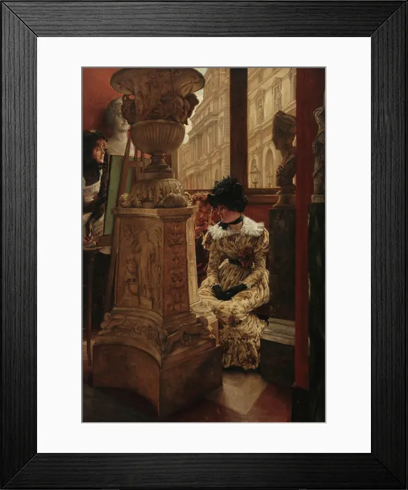Framed Print : In the Louvre (L'Esthetique), 1883-1885. Creator: Tissot, James Jacques Joseph (1836-1902). In the Louvre (L'Esthetique), 1883-1885. Creator: Tissot, James Jacques Joseph (1836-1902) Framed Print : In the Louvre (L'Esthetique), 1883-1885. Creator: Tissot, James Jacques Joseph (1836-1902). In the Louvre (L'Esthetique), 1883-1885. Creator: Tissot, James Jacques Joseph (1836-1902)