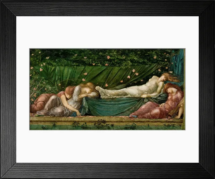 Framed Print : The Sleeping Beauty, 1871-1873. Creator: Burne-Jones, Sir Edward Coley (1833-1898) Framed Print : The Sleeping Beauty, 1871-1873. Creator: Burne-Jones, Sir Edward Coley (1833-1898)