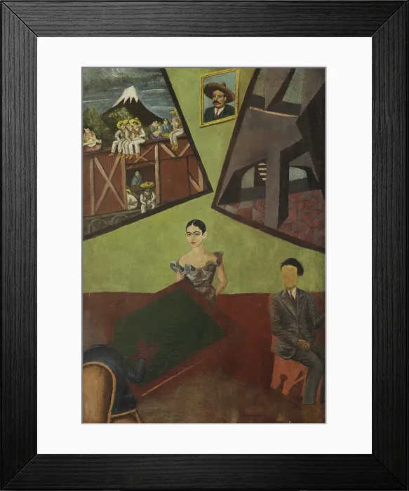 Framed Print : Pancho Villa y la Adelita, c1927. Creator: Kahlo, Frida (1907-1954) Framed Print : Pancho Villa y la Adelita, c1927. Creator: Kahlo, Frida (1907-1954)