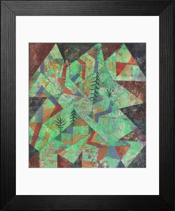 Framed Print : Wald Bau (Forest construction), 1919. Creator: Klee, Paul (1879-1940) Framed Print : Wald Bau (Forest construction), 1919. Creator: Klee, Paul (1879-1940)