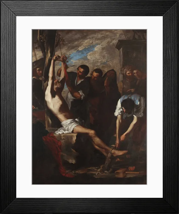 Framed Print : The Martyrdom of Saint Bartholomew, c1635. Creator: Cavallino, Bernardo (1616-1656) Framed Print : The Martyrdom of Saint Bartholomew, c1635. Creator: Cavallino, Bernardo (1616-1656)