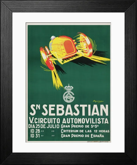 Framed Print : San Sebastian, 5th Motor Circuit, 1927, 1927. Creator: Aguirreche, Miguel Angel (1894-1954) Framed Print : San Sebastian, 5th Motor Circuit, 1927, 1927. Creator: Aguirreche, Miguel Angel (1894-1954)