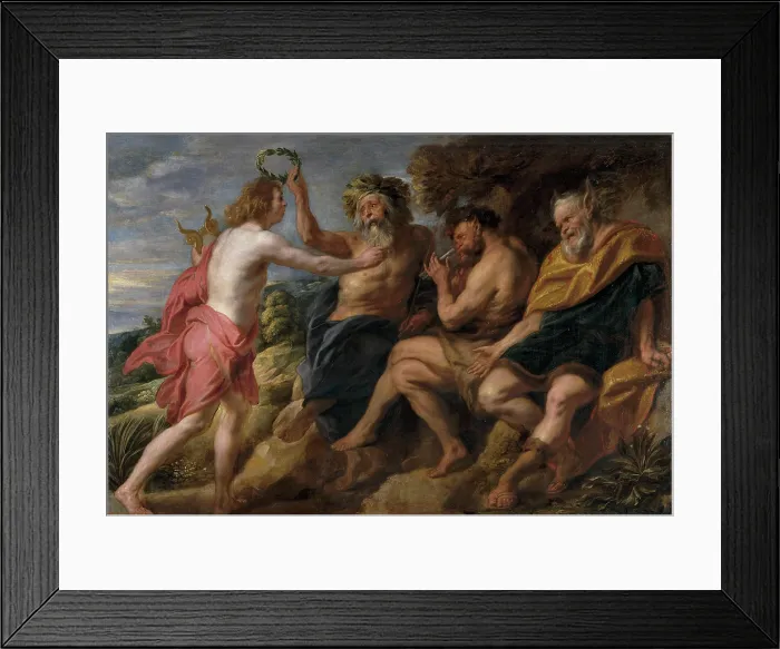 Framed Print : Apollo as Victor over Pan, 1637. Creator: Jordaens, Jacob (1593-1678) Framed Print : Apollo as Victor over Pan, 1637. Creator: Jordaens, Jacob (1593-1678)
