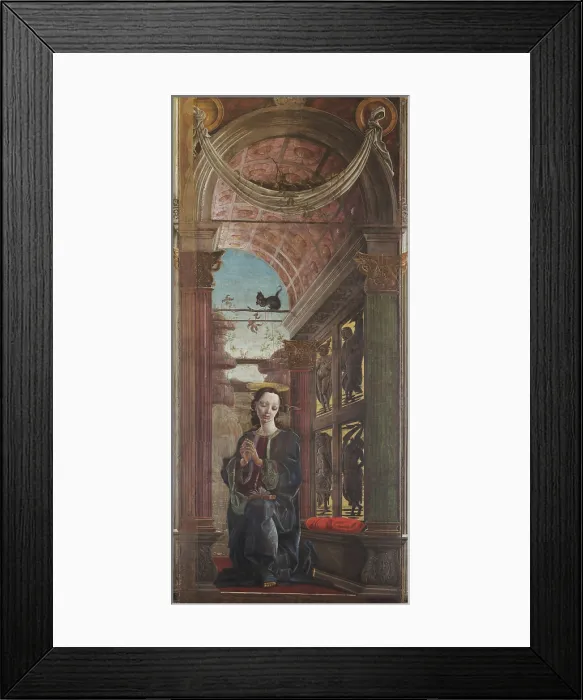 Framed Print : Virgin Annunciate, 1467-1469. Creator: Tura, Cosimo (before 1431-1495) Framed Print : Virgin Annunciate, 1467-1469. Creator: Tura, Cosimo (before 1431-1495)