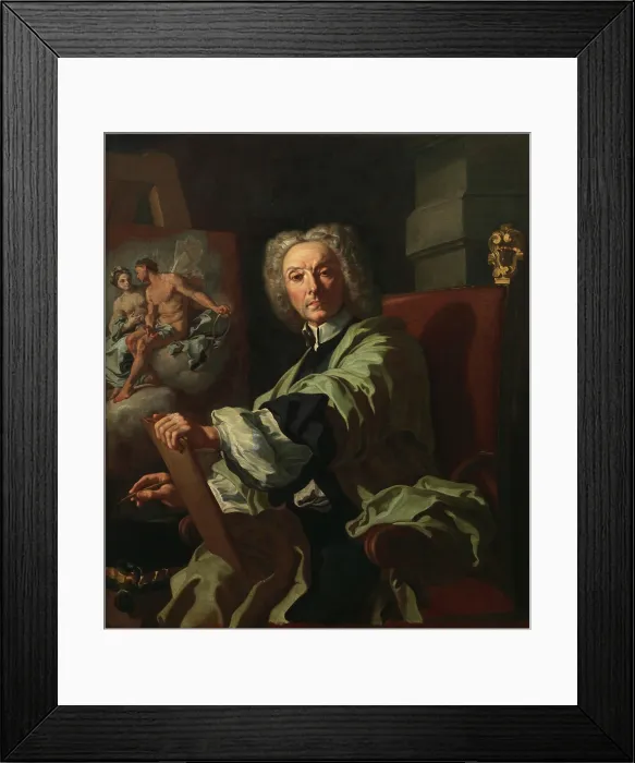 Framed Print : Self-portrait, c1715-1720. Creator: Solimena, Francesco (1657-1747) Framed Print : Self-portrait, c1715-1720. Creator: Solimena, Francesco (1657-1747)