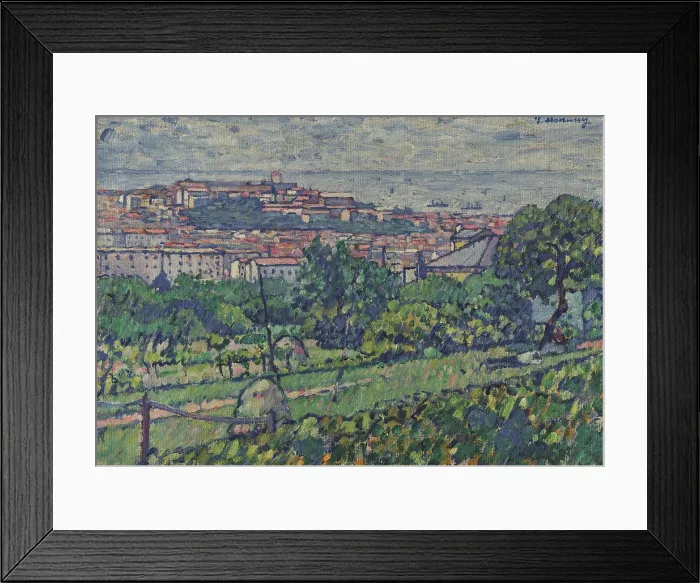 Framed Print : Landscape of Trieste, 1912. Creator: Marussig, Pietro (1879-1937) Framed Print : Landscape of Trieste, 1912. Creator: Marussig, Pietro (1879-1937)