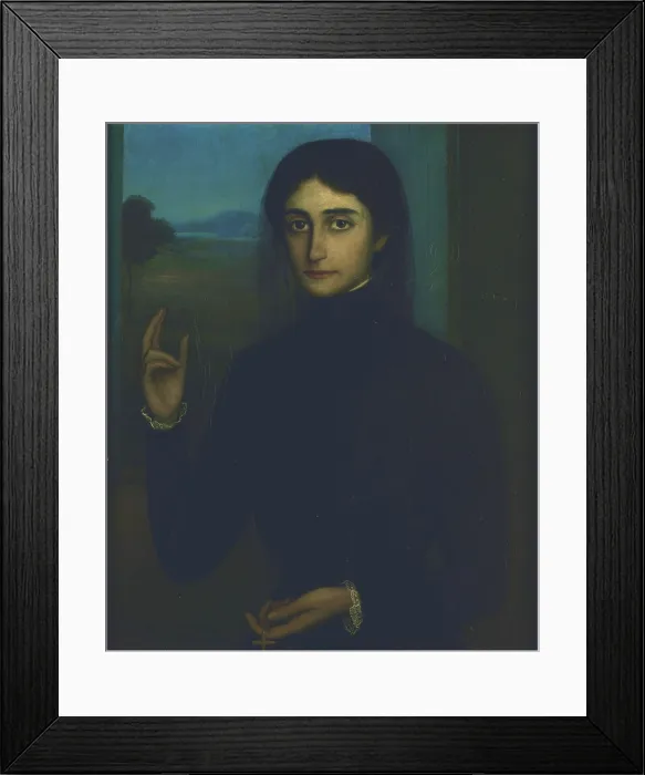 Framed Print : Good Friday (Viernes Santo), 1914-1920. Creator: Romero de Torres, Julio (1874-1930) Framed Print : Good Friday (Viernes Santo), 1914-1920. Creator: Romero de Torres, Julio (1874-1930)