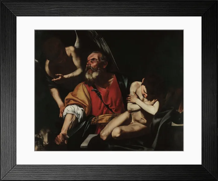 Framed Print : The Sacrifice of Isaac, c1615. Creator: Vitale, Filippo (1585-1650) Framed Print : The Sacrifice of Isaac, c1615. Creator: Vitale, Filippo (1585-1650)