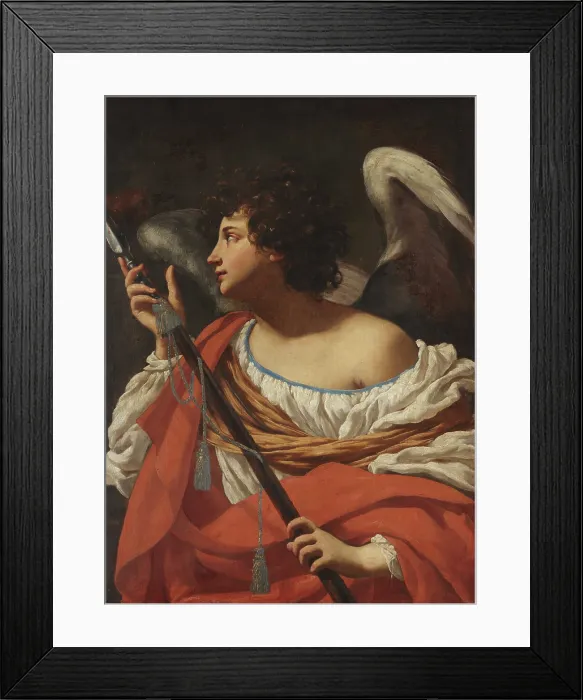 Framed Print : Angel with a Spear, c1627. Creator: Vouet, Simon (1590-1649) Framed Print : Angel with a Spear, c1627. Creator: Vouet, Simon (1590-1649)