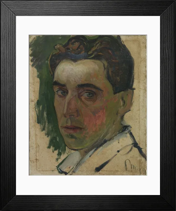 Framed Print : Self-portrait, 1911. Creator: Moggioli, Umberto (1886-1919) Framed Print : Self-portrait, 1911. Creator: Moggioli, Umberto (1886-1919)