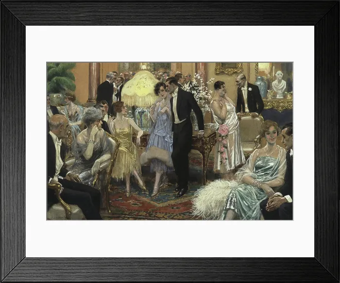 Framed Print : Small Party, 1900s-1910s. Creator: Lozano Sidro, Adolfo (1872-1935) Framed Print : Small Party, 1900s-1910s. Creator: Lozano Sidro, Adolfo (1872-1935)
