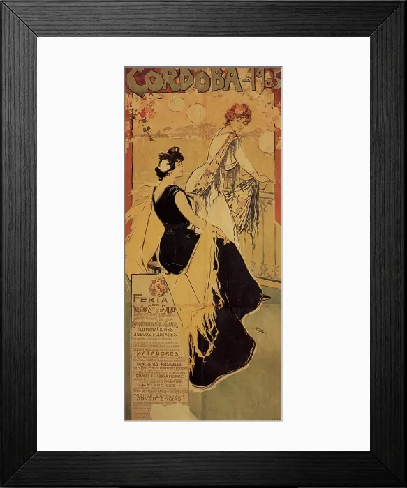 Framed Print : Feria de Cordoba, 1905. Creator: Romero de Torres, Julio (1874-1930) Framed Print : Feria de Cordoba, 1905. Creator: Romero de Torres, Julio (1874-1930)