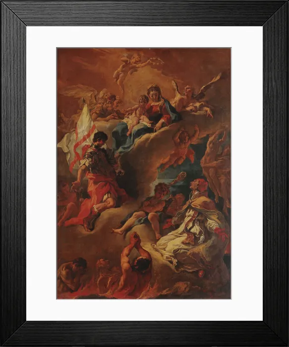 Framed Print : The Virgin Interceding for the Souls in Purgatory, 1688. Creator: Ricci, Sebastiano (1659-1734) Framed Print : The Virgin Interceding for the Souls in Purgatory, 1688. Creator: Ricci, Sebastiano (1659-1734)