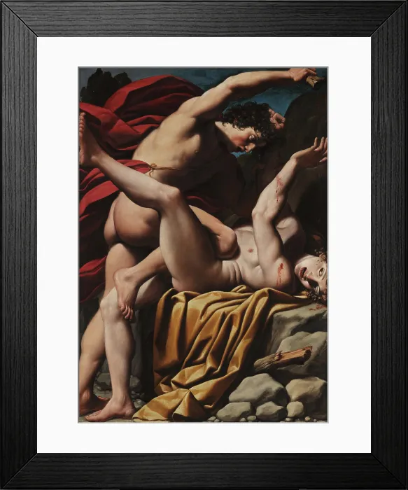 Framed Print : Cain and Abel, 1612-1614. Creator: Spada, Leonello (1576-1622)