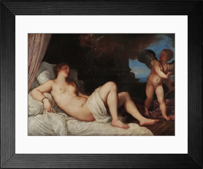 Framed Print : Danae, c1545. Creator: Titian (1488-1576) Framed Print : Danae, c1545. Creator: Titian (1488-1576)