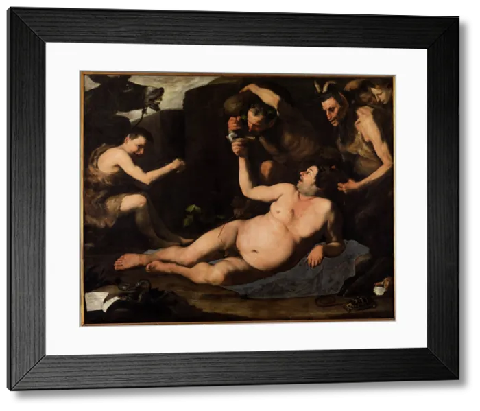Framed Print : Drunken Silenus, 1626. Creator: Ribera, Jose (Jusepe), de (1591-1652) Framed Print : Drunken Silenus, 1626. Creator: Ribera, Jose (Jusepe), de (1591-1652)