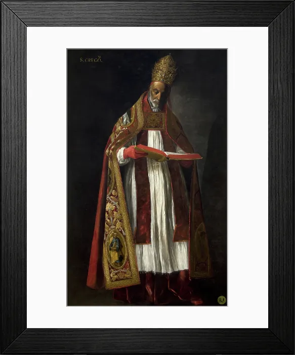 Framed Print : Saint Gregory the Great, 1626-1627. Creator: Zurbaran, Francisco, de (1598-1664) Framed Print : Saint Gregory the Great, 1626-1627. Creator: Zurbaran, Francisco, de (1598-1664)