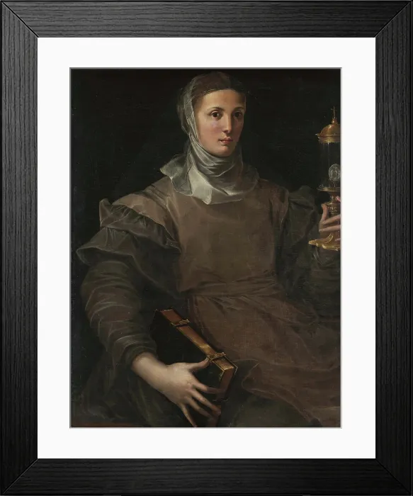 Framed Print : Saint Clare of Assisi, c1530. Creator: Mazzola Bedoli, Girolamo (c. 1500-1569) Framed Print : Saint Clare of Assisi, c1530. Creator: Mazzola Bedoli, Girolamo (c. 1500-1569)