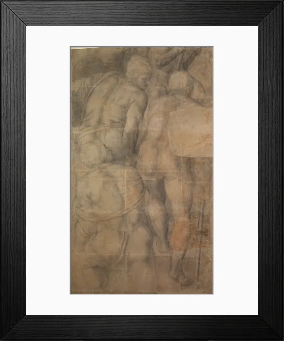 Framed Print : Group of Armigers (Soldiers), c1546. Creator: Buonarroti, Michelangelo (1475-1564) Framed Print : Group of Armigers (Soldiers), c1546. Creator: Buonarroti, Michelangelo (1475-1564)