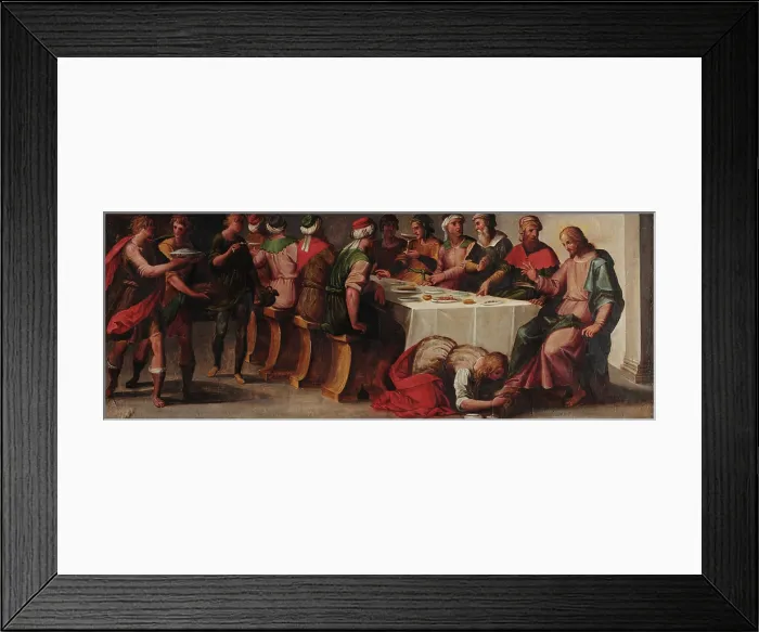 Framed Print : Christ at the house of Simon the Pharisee, c1610. Creator: Balducci, Giovanni (1560-1631) Framed Print : Christ at the house of Simon the Pharisee, c1610. Creator: Balducci, Giovanni (1560-1631)