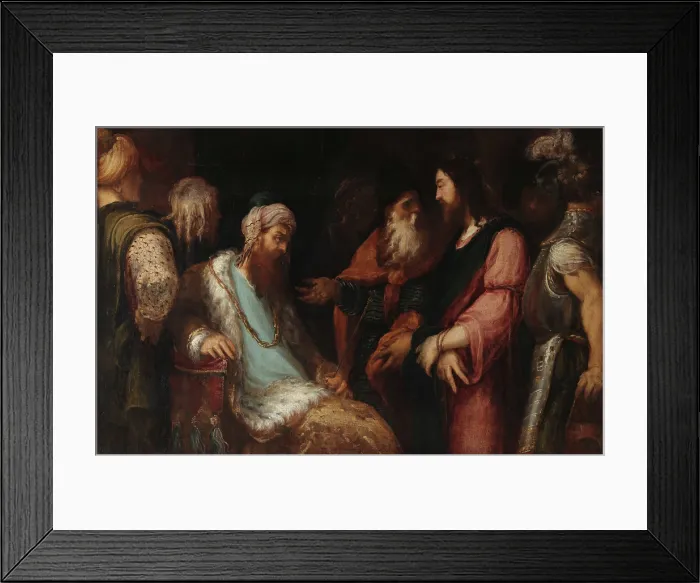 Framed Print : Jesus at Herod's court, c1558-1562. Creator: Schiavone, Andrea (1522-1563). Jesus at Herod's court, c1558-1562. Creator: Schiavone, Andrea (1522-1563) Framed Print : Jesus at Herod's court, c1558-1562. Creator: Schiavone, Andrea (1522-1563). Jesus at Herod's court, c1558-1562. Creator: Schiavone, Andrea (1522-1563)