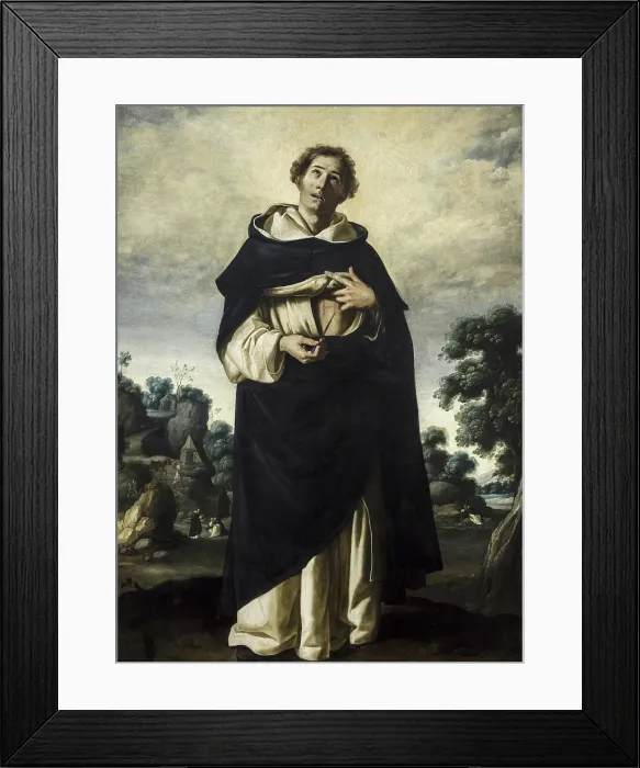 Framed Print : Blessed Henry Suso, 1638-1640. Creator: Zurbaran, Francisco, de (1598-1664) Framed Print : Blessed Henry Suso, 1638-1640. Creator: Zurbaran, Francisco, de (1598-1664)