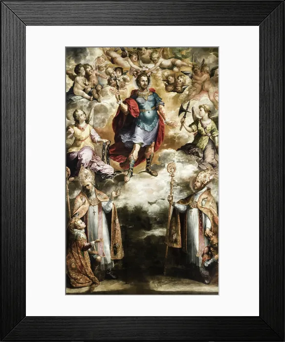 Framed Print : Apotheosis of Saint Hermenegild, 1620-1622. Creator: Herrera, Francisco de, the Elder (1576-1654) Framed Print : Apotheosis of Saint Hermenegild, 1620-1622. Creator: Herrera, Francisco de, the Elder (1576-1654)