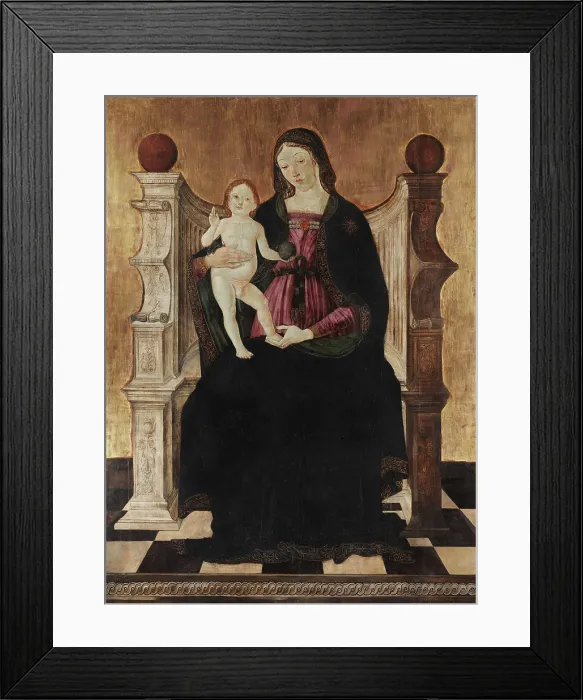 Framed Print : The Virgin and Child, c1490. Creator: Faffeo, Cristofaro (Cristoforo) (active 1489-1497) Framed Print : The Virgin and Child, c1490. Creator: Faffeo, Cristofaro (Cristoforo) (active 1489-1497)