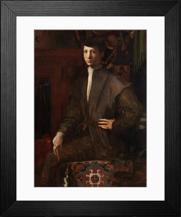 Framed Print : Portrait of a Youth, c1527. Creator: Rosso Fiorentino (1495-1540) Framed Print : Portrait of a Youth, c1527. Creator: Rosso Fiorentino (1495-1540)