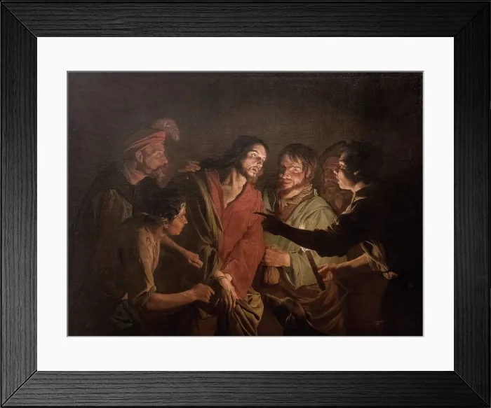 Framed Print : The Taking of Christ, 1632-1635. Creator: Stomer, Matthias (ca.1600-after 1650) Framed Print : The Taking of Christ, 1632-1635. Creator: Stomer, Matthias (ca.1600-after 1650)