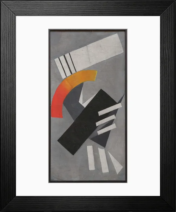 Framed Print : Nonrepresentational Composition on a gray background, 1916. Creator: Rozanova, Olga Vladimirovna (1886-1918) Framed Print : Nonrepresentational Composition on a gray background, 1916. Creator: Rozanova, Olga Vladimirovna (1886-1918)