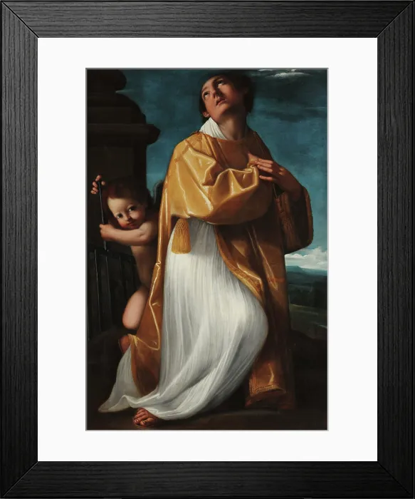 Framed Print : Saint Lawrence, c1605. Creator: Amidano, Giulio Cesare (1566-1630) Framed Print : Saint Lawrence, c1605. Creator: Amidano, Giulio Cesare (1566-1630)