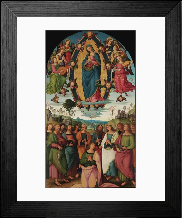 Framed Print : The Assumption of the Blessed Virgin Mary, c1505-1510. Creator: Pinturicchio, Bernardino (1454-1513) Framed Print : The Assumption of the Blessed Virgin Mary, c1505-1510. Creator: Pinturicchio, Bernardino (1454-1513)